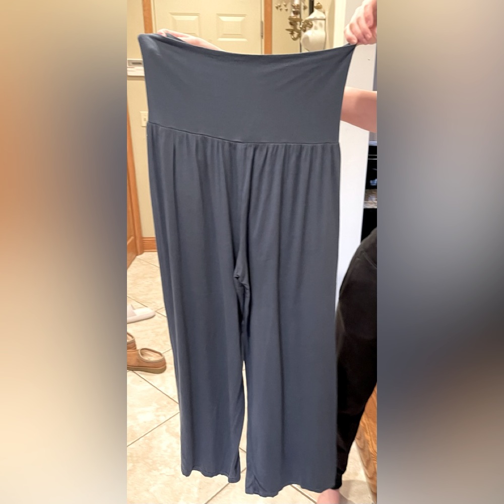 Athleta Blue Wide Leg Pants Super Soft!